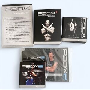 P90X P90X+ and P90X2 Extreme Home Fitness Complete Sets LOT 16 DVD’s